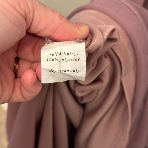 Birdy Grey Jane Convertible Bridesmaid Chiffon Dress w/Slit Dark Mauve M (6-8) - Picture 15 of 15